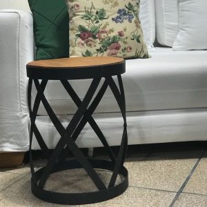 GARDEN SEAT MADEIRA E FERRO