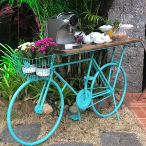 Aparador bicicleta verde