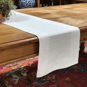 Caminho de mesa gorgurão branco