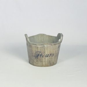 Cachepot redondo madeira