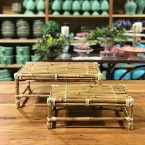 Mini mesa de bambu