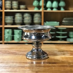 Vaso ânfora baixa prata