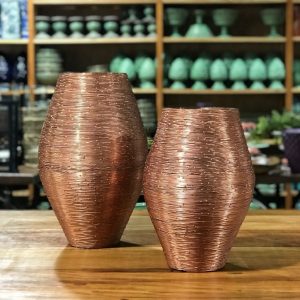 Vaso aramado cobre