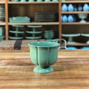 Vaso gomo verde cerâmica G
