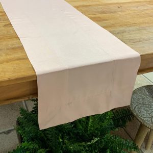 Caminho de mesa gorgurão rosa