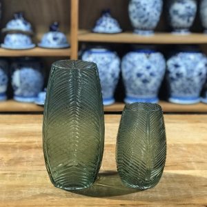 Vaso verde folhas