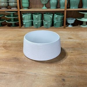 BOWL TEXTURIZADO CERÂMICA BRANCA