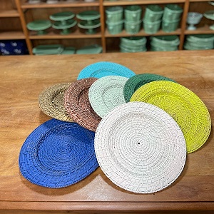 SOUSPLAT RATTAN PINTADO