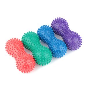duo noppenballen blauw, groen, rood, paars; triggerpoint massage