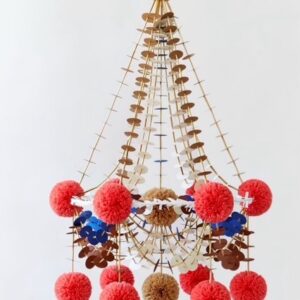 Festive Pom Pom Mobile workshop-Fiber Arts on 4th
