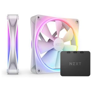 NZXT F140 RGB Duo Fans With Controller – White