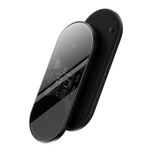 Baseus 20W Digital LED Display 2in1 Wireless Charger – Black