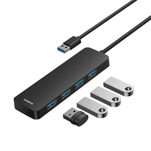 Baseus 4 Port HUB UltraJoy Series Lite 100cm Cluster Black baseuscolombo 12