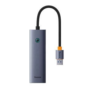 Baseus 4-Port HUB Flite Series USB A to 4 x USB 3.0 – Space Grey – Metal