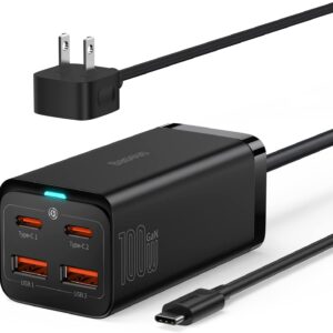 Baseus GaN3 Pro 100W Desktop Fast Charger Dual USB+Dual Type C CN