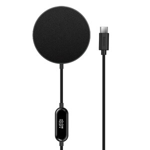 Baseus 15W Simple Mini2 Magnetic Wireless Charger Qi MagSafe Compatible Black – CCJJ010001
