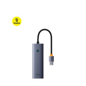 Baseus 4-Port HUB Flite Series – Space Grey – Metal – USB-A to USB3.0
