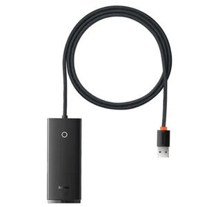 Baseus 4-Port Lite Series USB-A HUB Adapter 4X USB 3.0 Black
