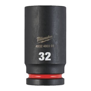 Μακρύ Καρυδάκι Κρούσης SHOCKWAVE 3/4" 32mm Milwaukee από χάλυβα υψηλής αντοχής για κρουστικά κλειδιά.