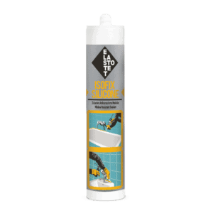 ISOFIX SILICONE Elastotet αντιμουχλική σιλικόνη σε φύσιγγα για σφράγιση ειδών υγιεινής και μη πορωδών υλικών.