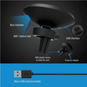 Alternative view of Wireless Car Magnetic Charging Pad