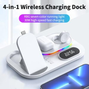 Alternative view of 4-in-1 Wireless Charging Station — Phone, Watch & Earbuds