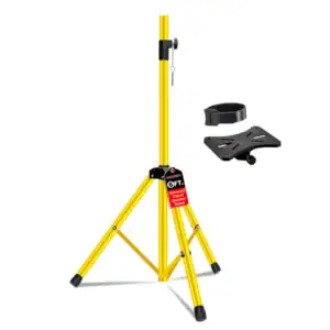 Alternative view of 5-Core Adjustable Speaker Stand Tripod - Yellow