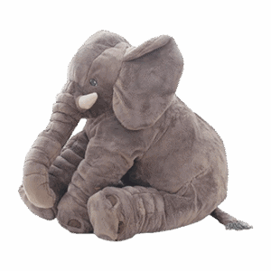 CuddleCloud Elephant Plush Pillow