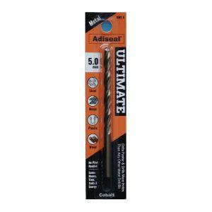 Ultimate cobalt metal drill bit 5mm. Drills faster and drills more holes than any other metal drill bit.
