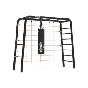 BERG Medium PlayBase with Climbing Net + Boxing Bag