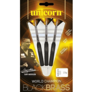 Unicorn Gary Anderson Black Brass Darts 22g