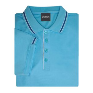 Alternative view of เสื้อโปโลสีฟ้ามิ้น EG Polo