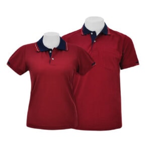 เสื้อโปโลสีแดงเลือดหมู MN Polo