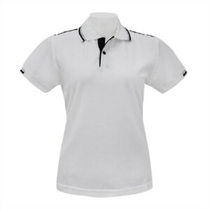 Alternative view of เสื้อโปโลสีขาวขลิบดำ MN Polo