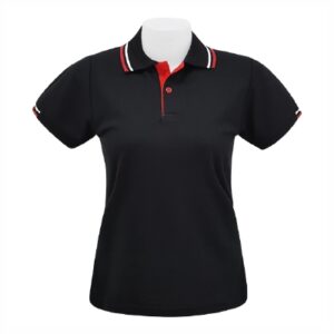 Alternative view of เสื้อโปโลสีดำขลิบแดง MN Polo
