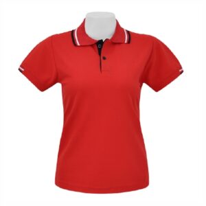 Alternative view of เสื้อโปโลสีแดงขลิบดำ MN Polo