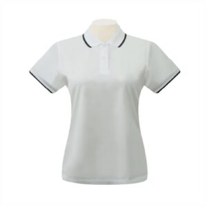 เสื้อโปโลสีขาว Cool balance
