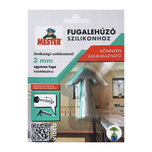 Fugalehúzó szilikonhoz, 3 mm, egyenes (szürke/türkiz)