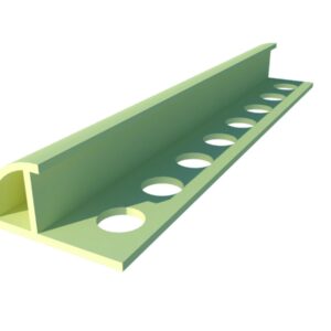 Műanyag élvédő csempéhez 10mm, 2.6m, világos bézs