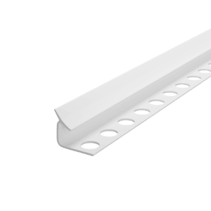 Műanyag élvédő belső élekhez 10mm, 2.6m, fehér