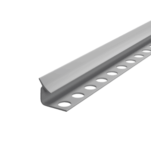 Műanyag élvédő belső élekhez 10mm, 2.6m, világosszürke