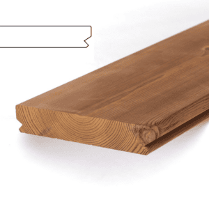 Sima felületű Thermowood teraszdeszka 26×140 mm hőkezelt lucfenyőből