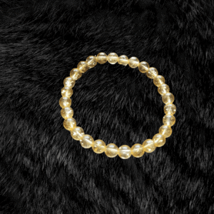 Golden Radiance: Citrine Bead Bracelet