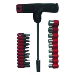 Ključ set od 21 nastavka tip T 330558