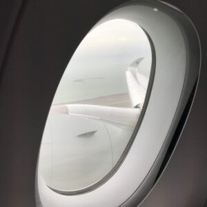 Im neuen A350 von Qatar Airways von Doha nach Frankfurt