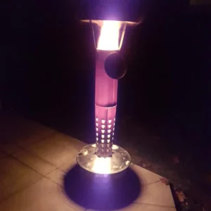 glowing metal heater