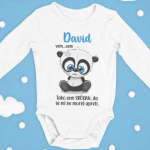 Otroški bodi - Panda, Tako Sem Srčkan [IME PO ŽELJI]