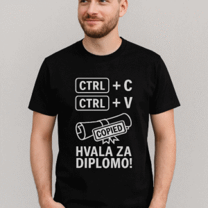 Kopiraj diplomo majica - inženir/računalničar