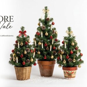 Mini Albero di Natale Decorato Premium