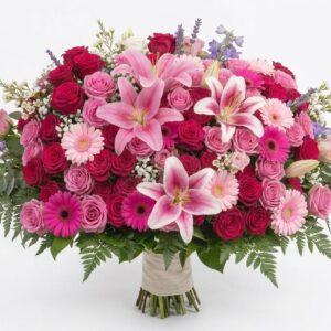 Bouquet Incanto Rosa e Gigli
